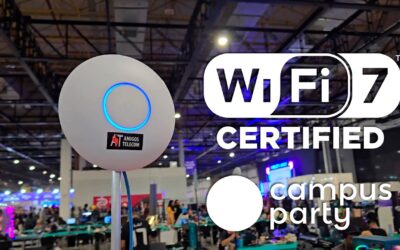Testando Wi-Fi 7 na Campus Party 16 com U7-PRO Ubiquiti 6GHz com RB5009 Porta 2.5Gbps #CPBR16